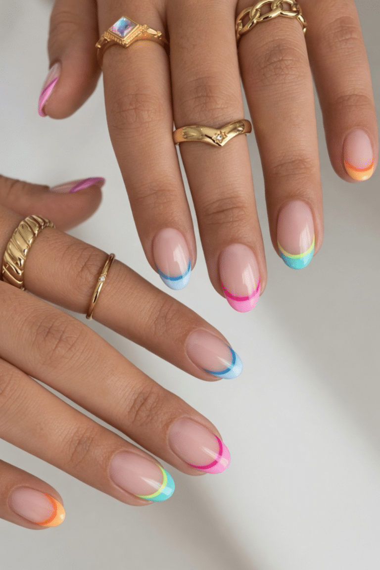 french tip nails
