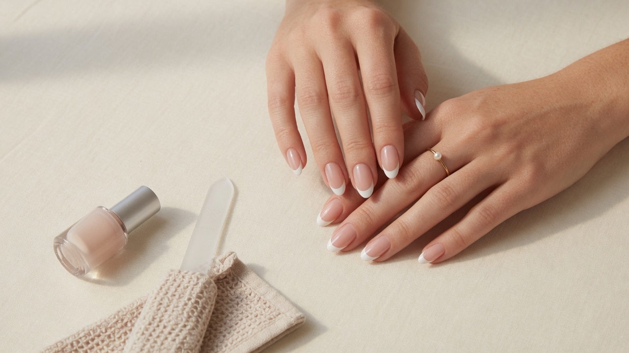 Elegant French nails and press-on manicure inspiration