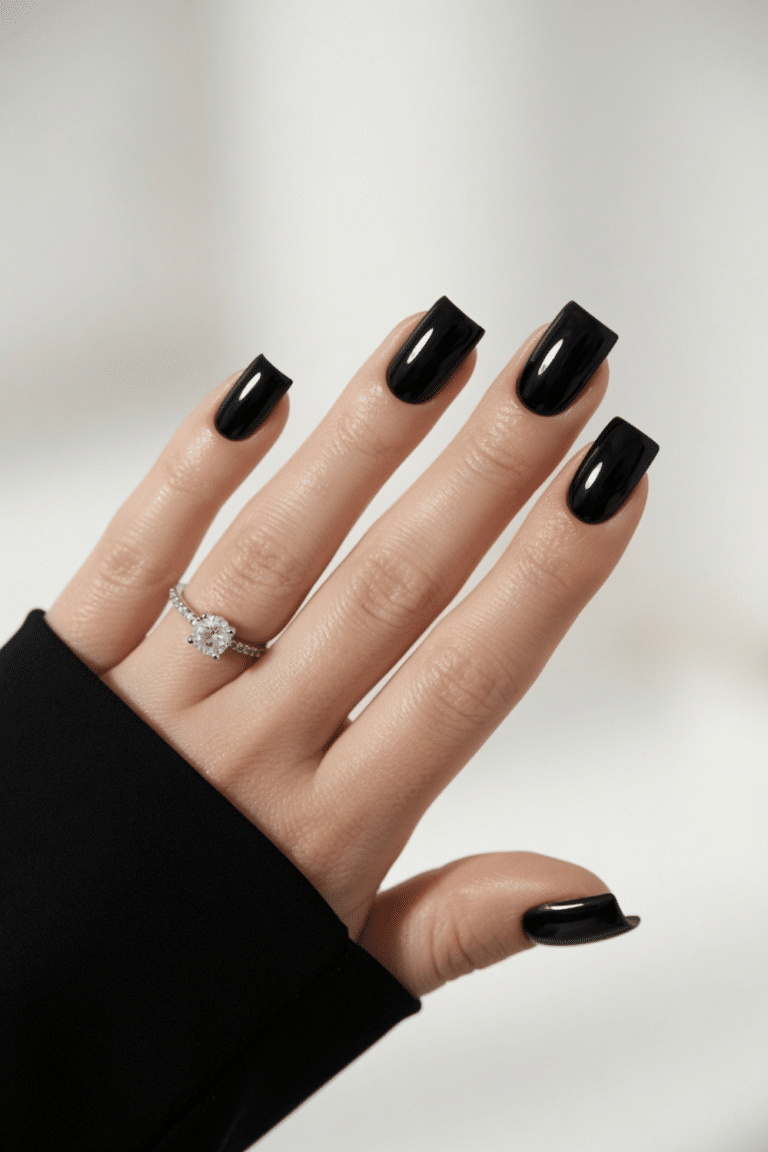 black nails short