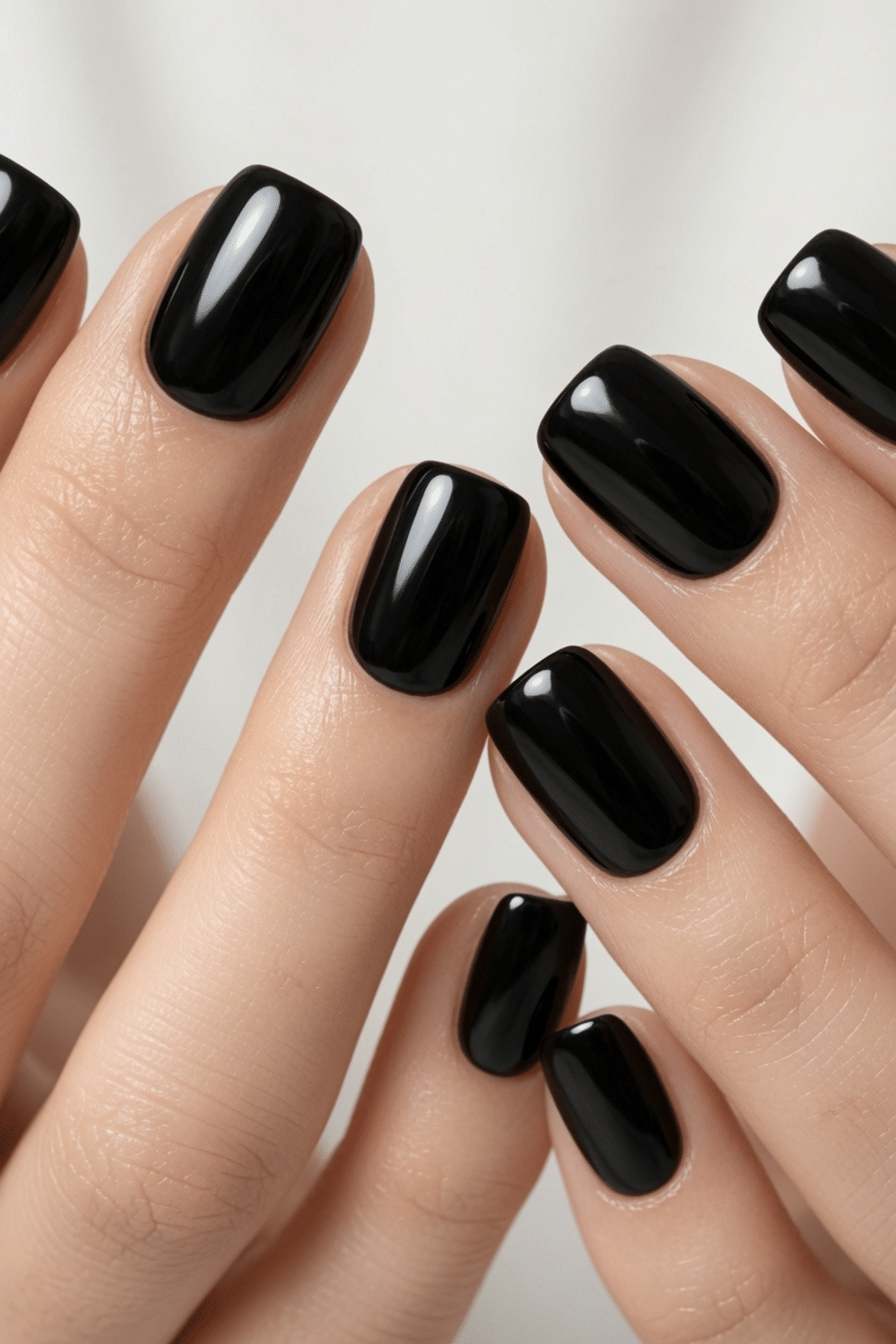 black nails short
