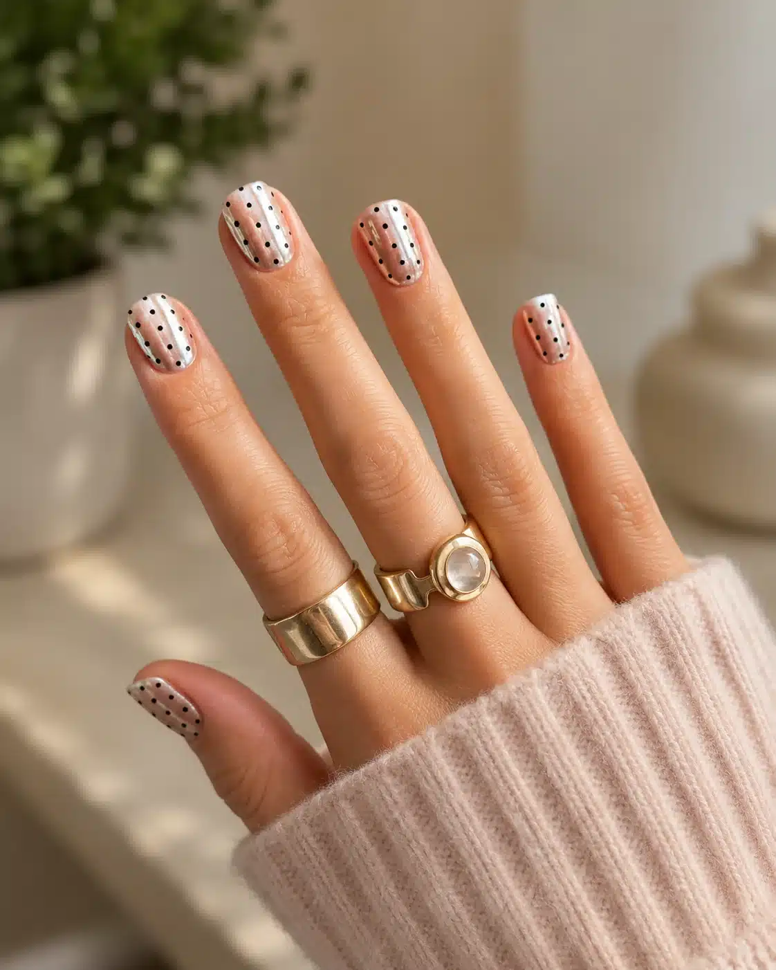 12 Simple Summer Nail Inspo Ideas to Try This Season 3 Soft peach neutral summer nails