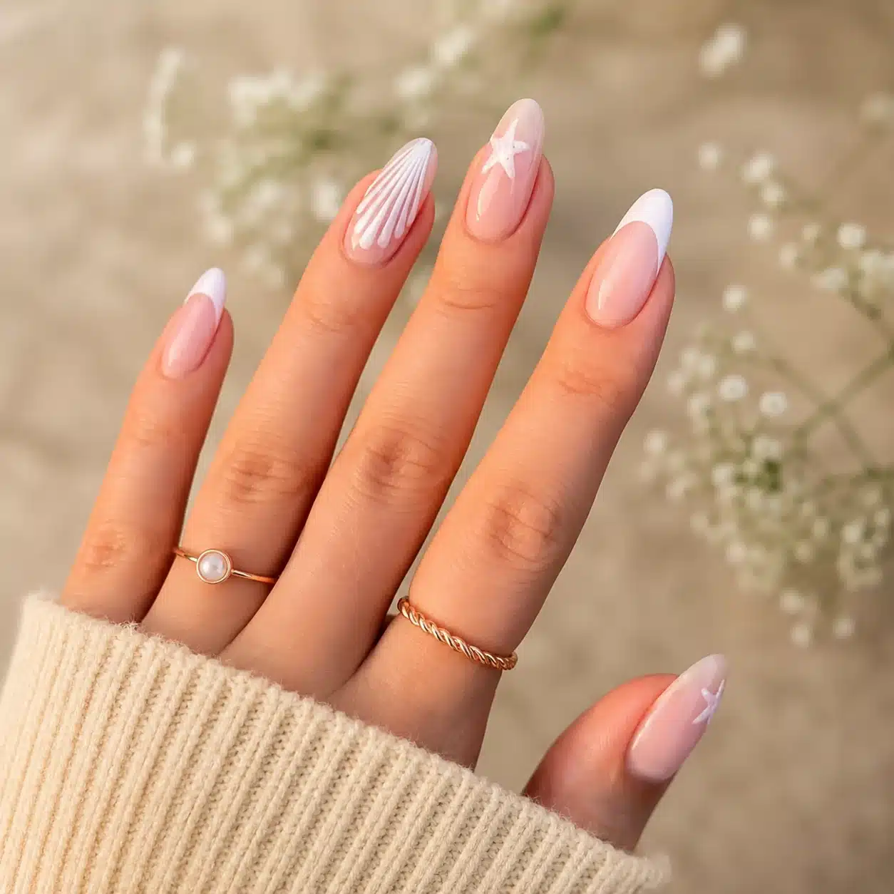 12 Simple Summer Nail Inspo Ideas to Try This Season 13 Coral pink gradient summer nails