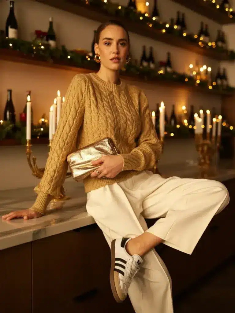 Golden Knit and Winter Whites