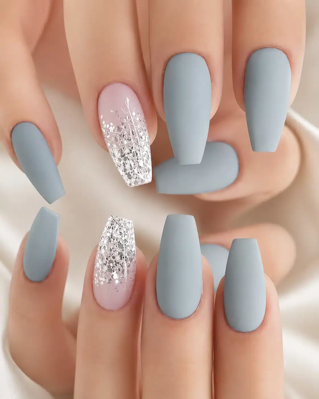 Summer Short Coffin Nails: 14 Fun-Ready Ideas 1 Berry glitter summer short coffin nails