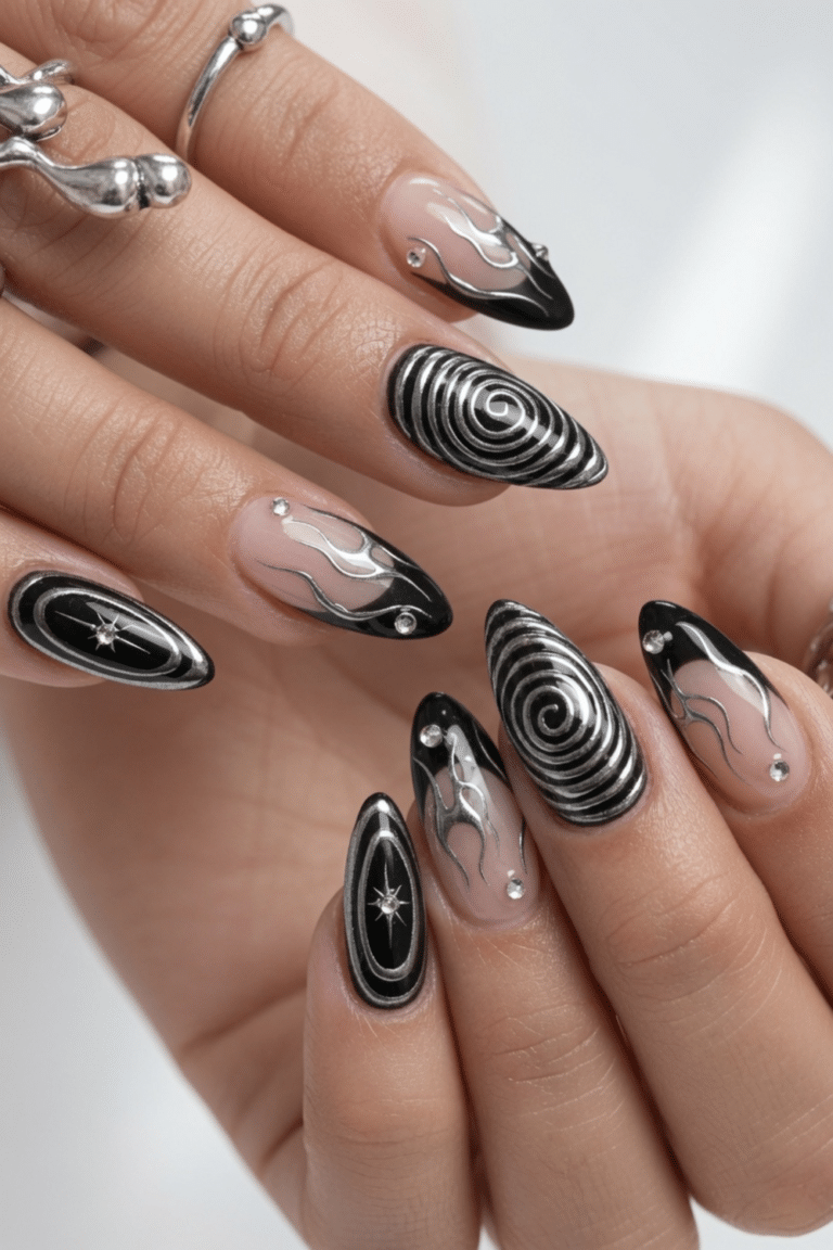 black nails