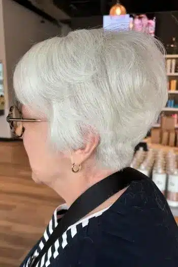 Rounded Pixie With Stacked Back