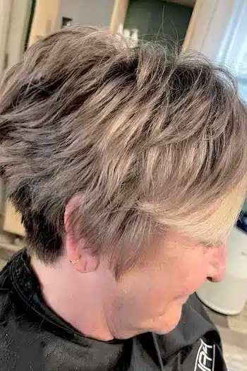 Voluminous Pixie With Swooping Bangs