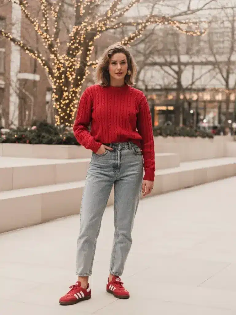 Red Sweater Minimalism