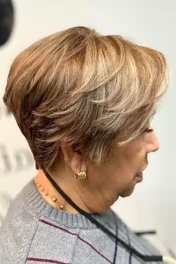 Blended Pixie Bob With Bright Highlights