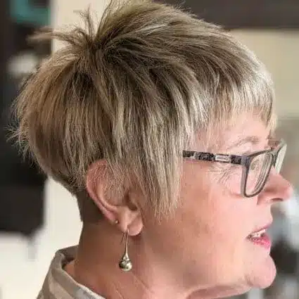 Choppy Textured Pixie With Bangs