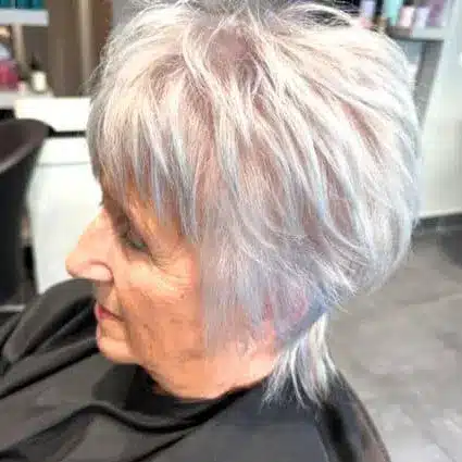 34 Elegant Short Hairstyles for Women Over 70 with Fine Hair 29 Short Hairstyles for Women Over 70 With Fine Hair - Short Shaggy Textured Cut Hairstyle