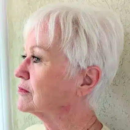 34 Elegant Short Hairstyles for Women Over 70 with Fine Hair 23 Short Hairstyles for Women Over 70 With Fine Hair - Piecey Textured Pixie Hairstyle
