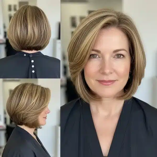 31+ Hairstyles For Women Over 50 With Fine Hair That Make Every Strand Matter 16 Hairstyles For Women Over 50 With Fine Hair - Chin-Length Bob
