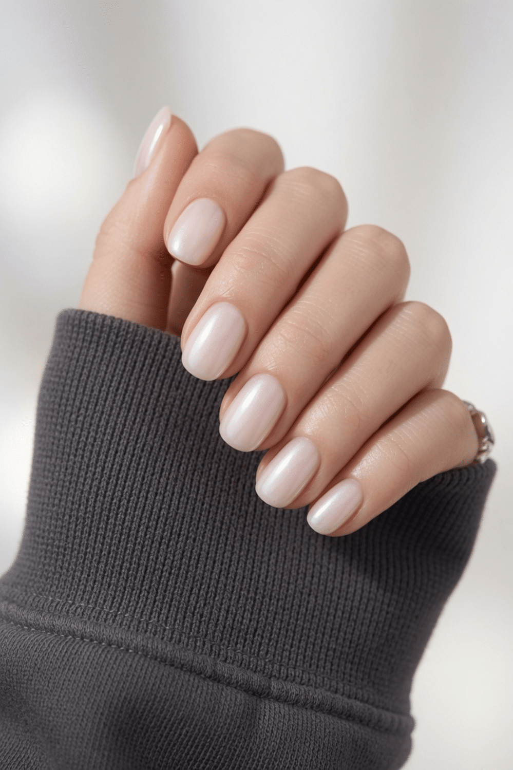 soft chrome nail inspo