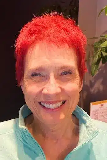 Bright Red Micro Pixie With a Spiky Top