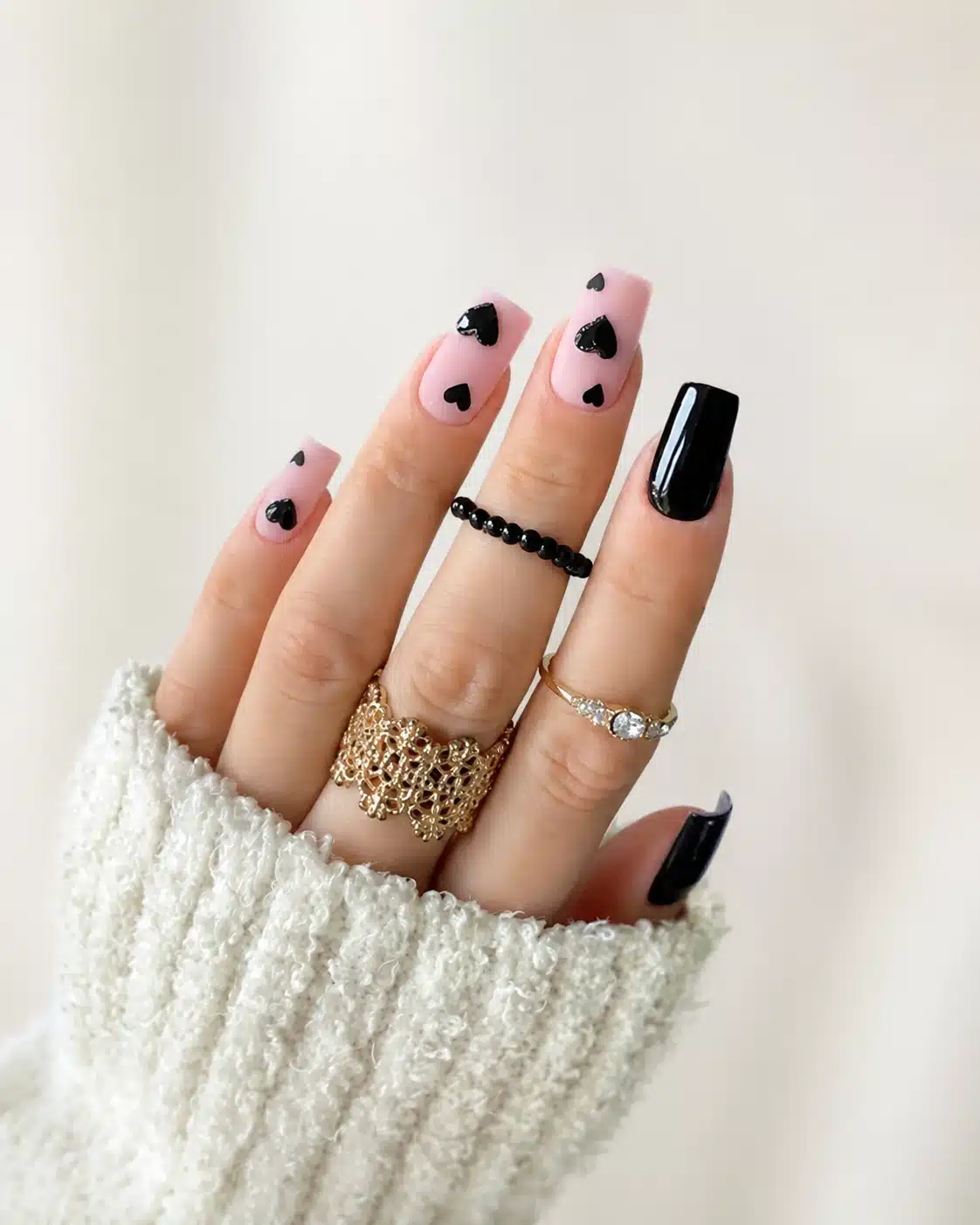 Summer Short Coffin Nails: 14 Fun-Ready Ideas 3 Turquoise graphic French short coffin nails