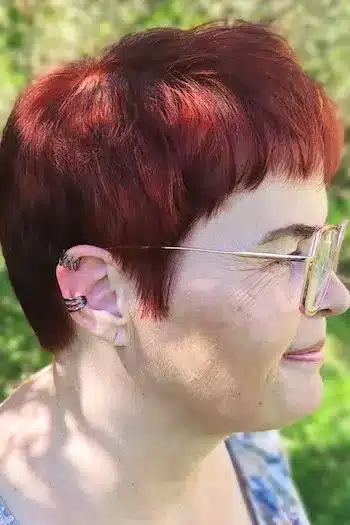 Copper Pixie With Face-Softening Bangs