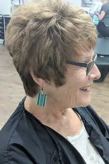 Crown-Volume Pixie for Thick Hair