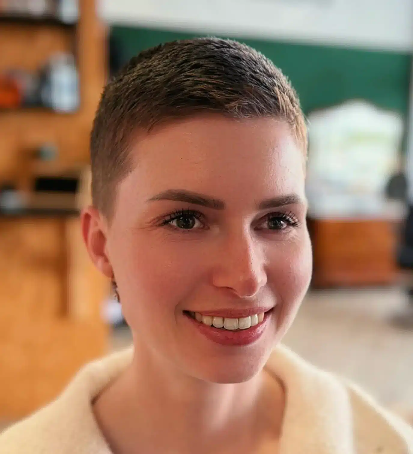 24 Short Hairstyles to Keep Your Look on Trend in 2026 14 Minimalist buzz cut for women with a clean fade