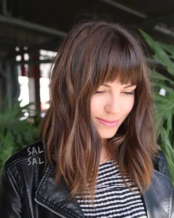Wispy Layers hairstyle with soft feathered strands