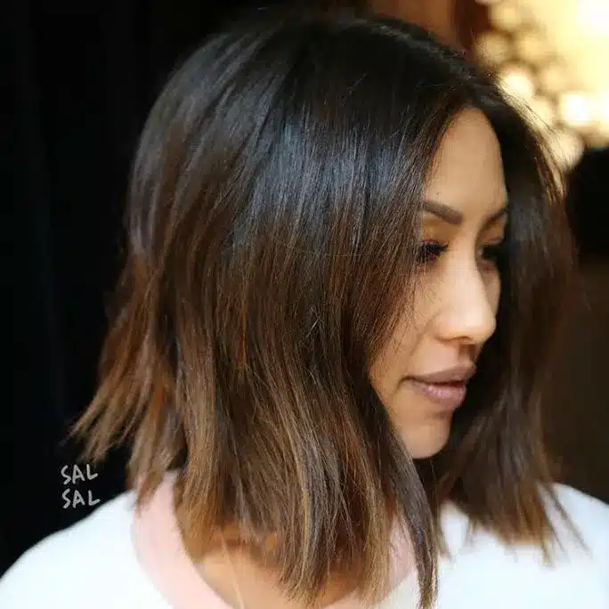 Blunt Lob with sharp straight edge and clean lines