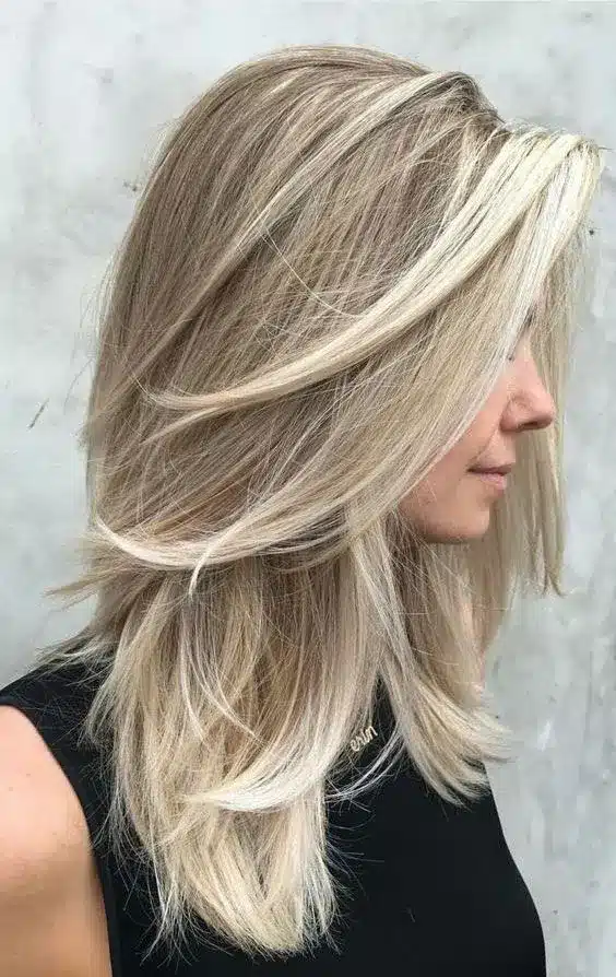Mega Layers hairstyle with long flowing strands
