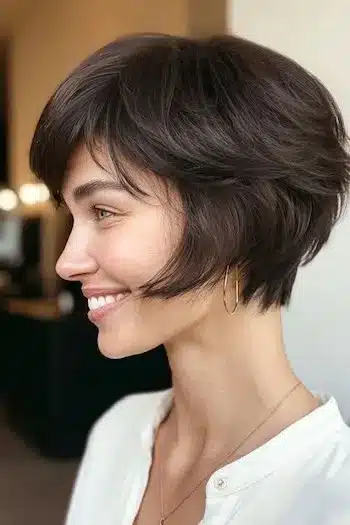 Haircut Ideas for Women featuring 31 bixie haircuts that mix bob length with pixie texture