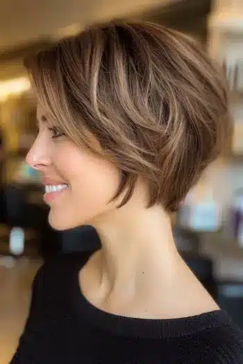 Dimensional bixie with subtle balayage featuring 31 Bixie Haircuts That Perfectly Blend Bob and Pixie Hairstyles
