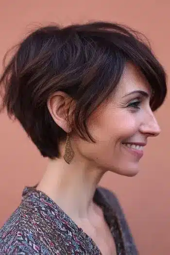 Tousled bixie with piecey texture representing 31 Bixie Haircuts That Perfectly Blend Bob and Pixie Hairstyles