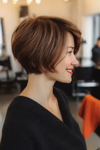 Highlighted bixie showing 31 Bixie Haircuts That Perfectly Blend Bob and Pixie Hairstyles
