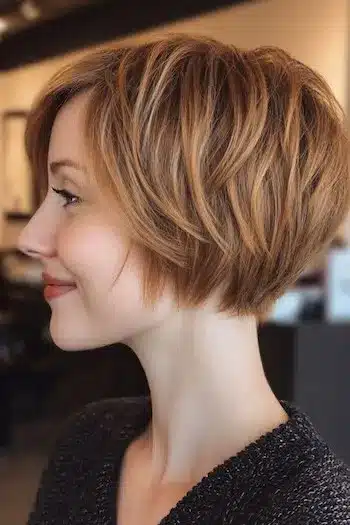 Voluminous bixie with piecey highlights featuring 31 Bixie Haircuts That Perfectly Blend Bob and Pixie Hairstyles