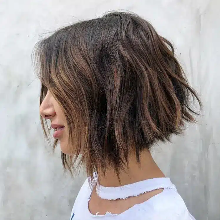 35 Short Brown Hairstyles You'll Be Seeing Everywhere 36 Subtle A-Line