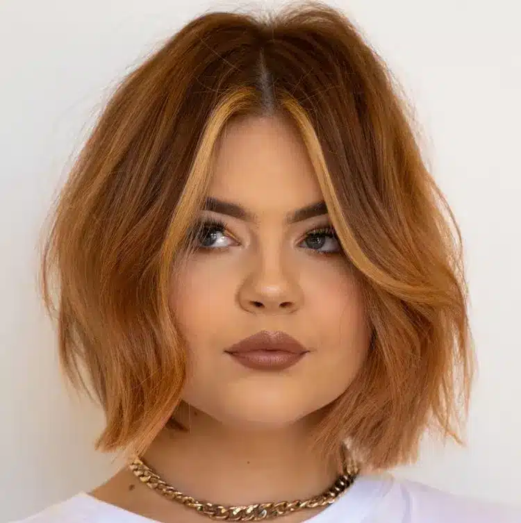 Copper short bob featured in 34 Short Bob Hairstyles That Never Go Out Of Style