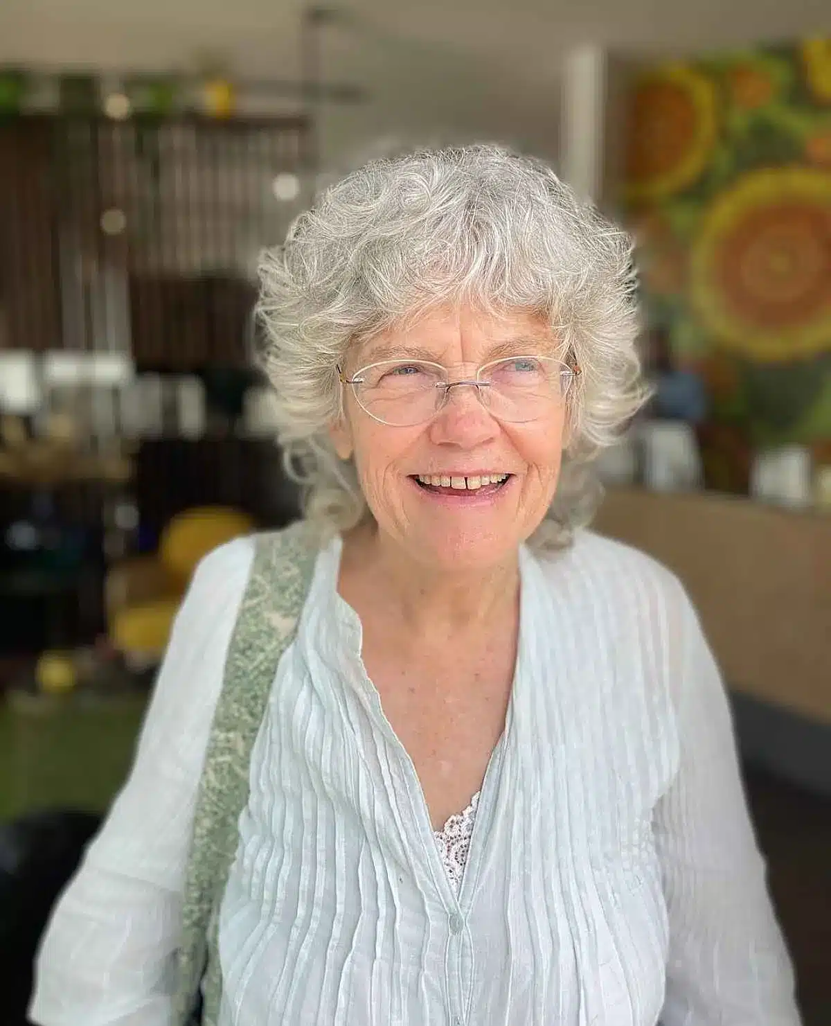 The Wolf Cut with Glasses for Ladies in Their 70s