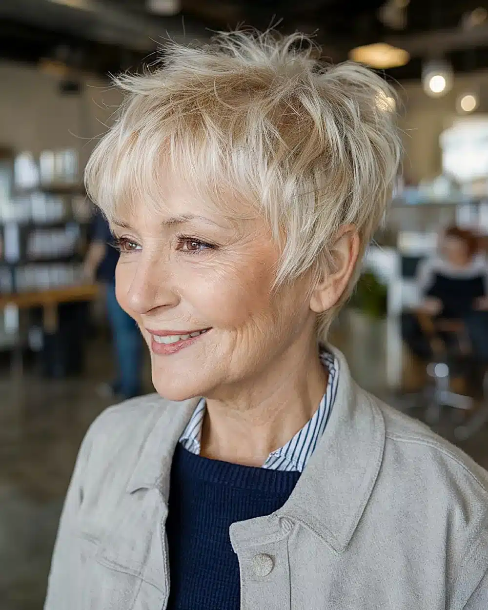 50 low maintenance hairstyles for 60 year old women with fine hair 8