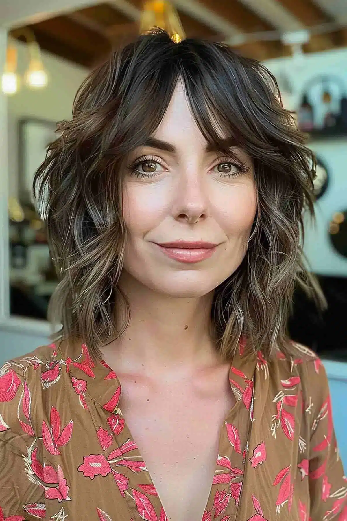 50 Low-Maintenance Medium-Length Haircuts for Busy Women 17 Layered Low-Maintenance Shaggy Haircut