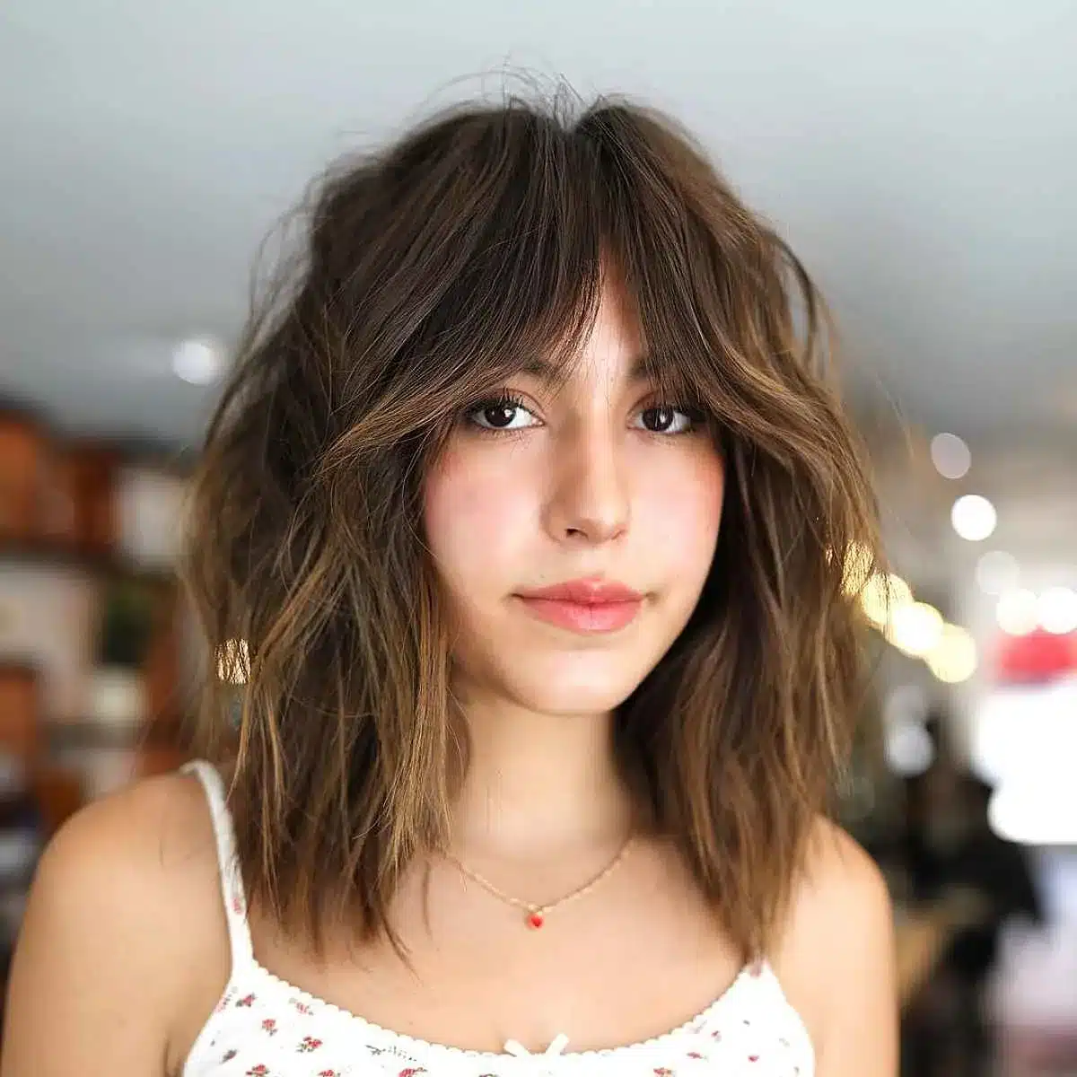 50 Low-Maintenance Medium-Length Haircuts for Busy Women 34 Mid-Length Curtain Bangs for Oval Faces