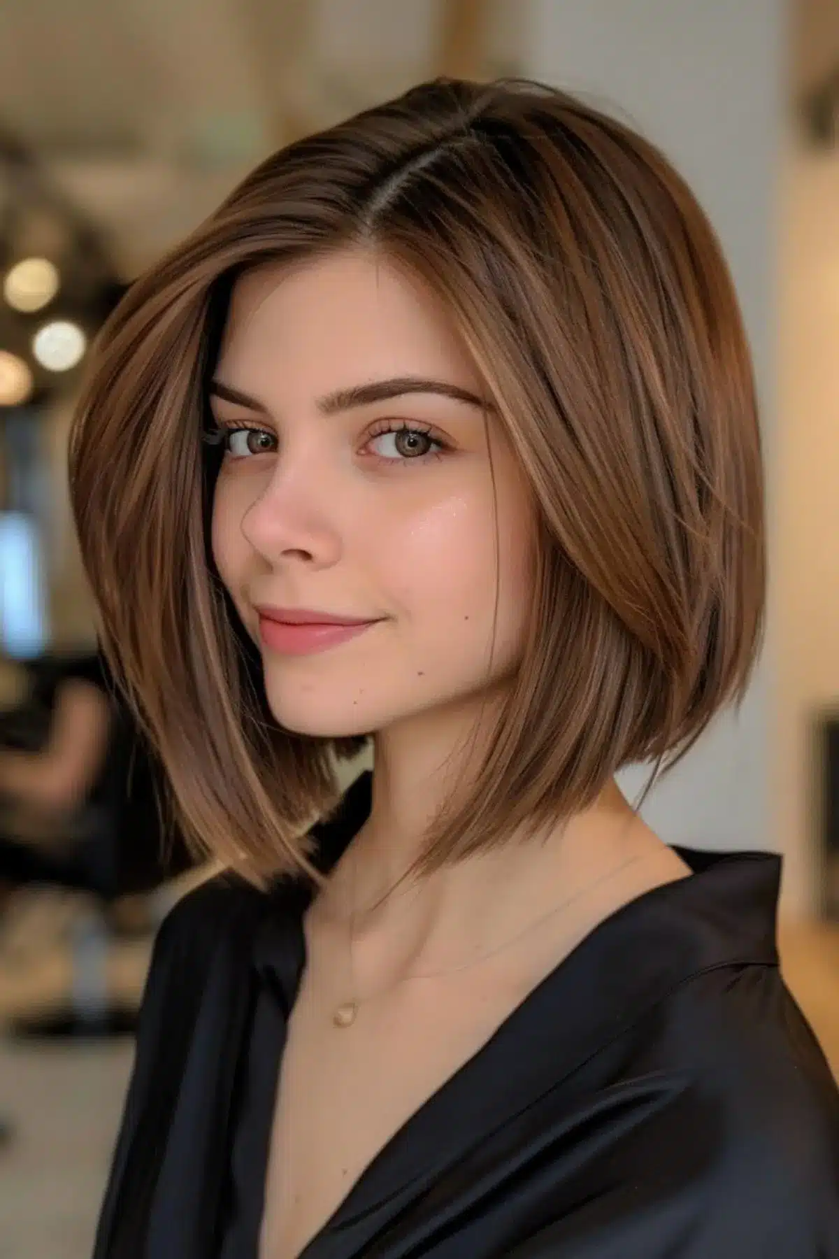 50 Low-Maintenance Medium-Length Haircuts for Busy Women 36 Very Long Inverted Bob Cut