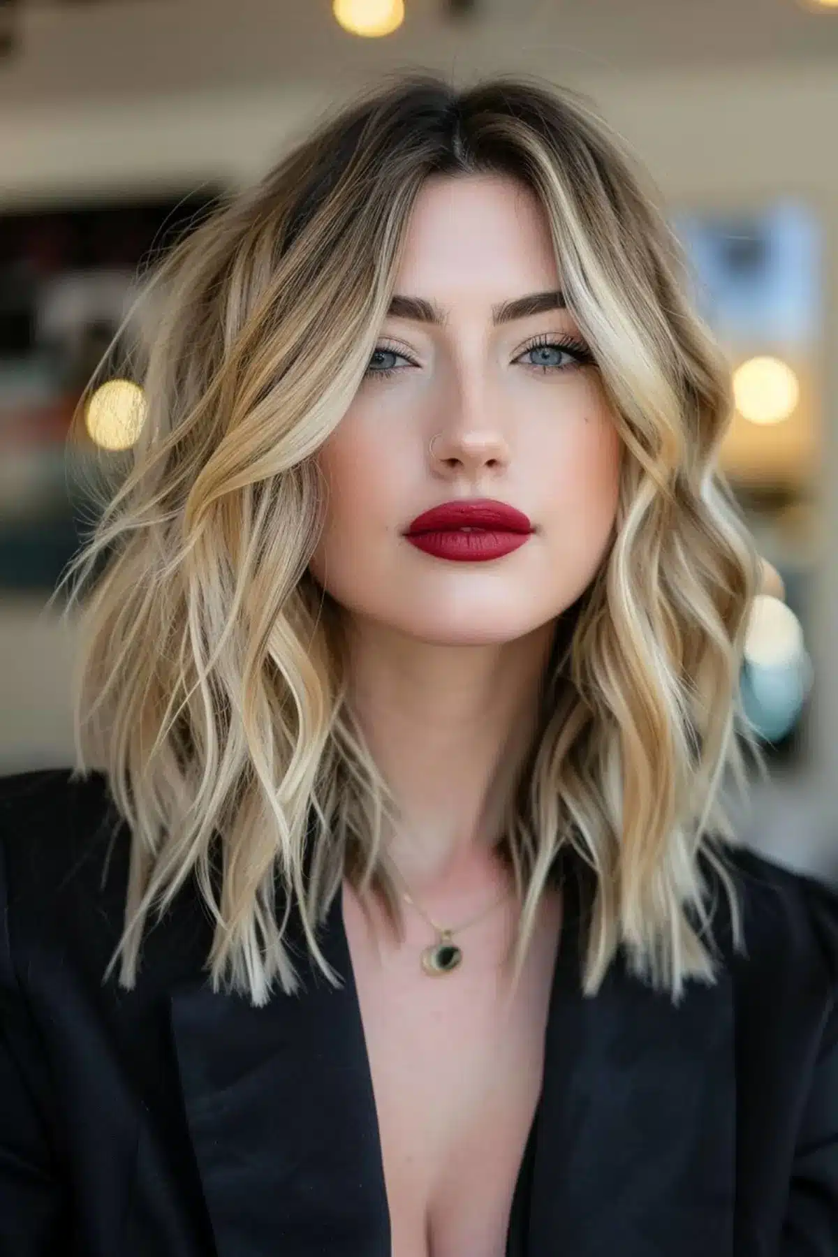 50 Low-Maintenance Medium-Length Haircuts for Busy Women 42 Tousled Beach Waves for Medium Length Hair