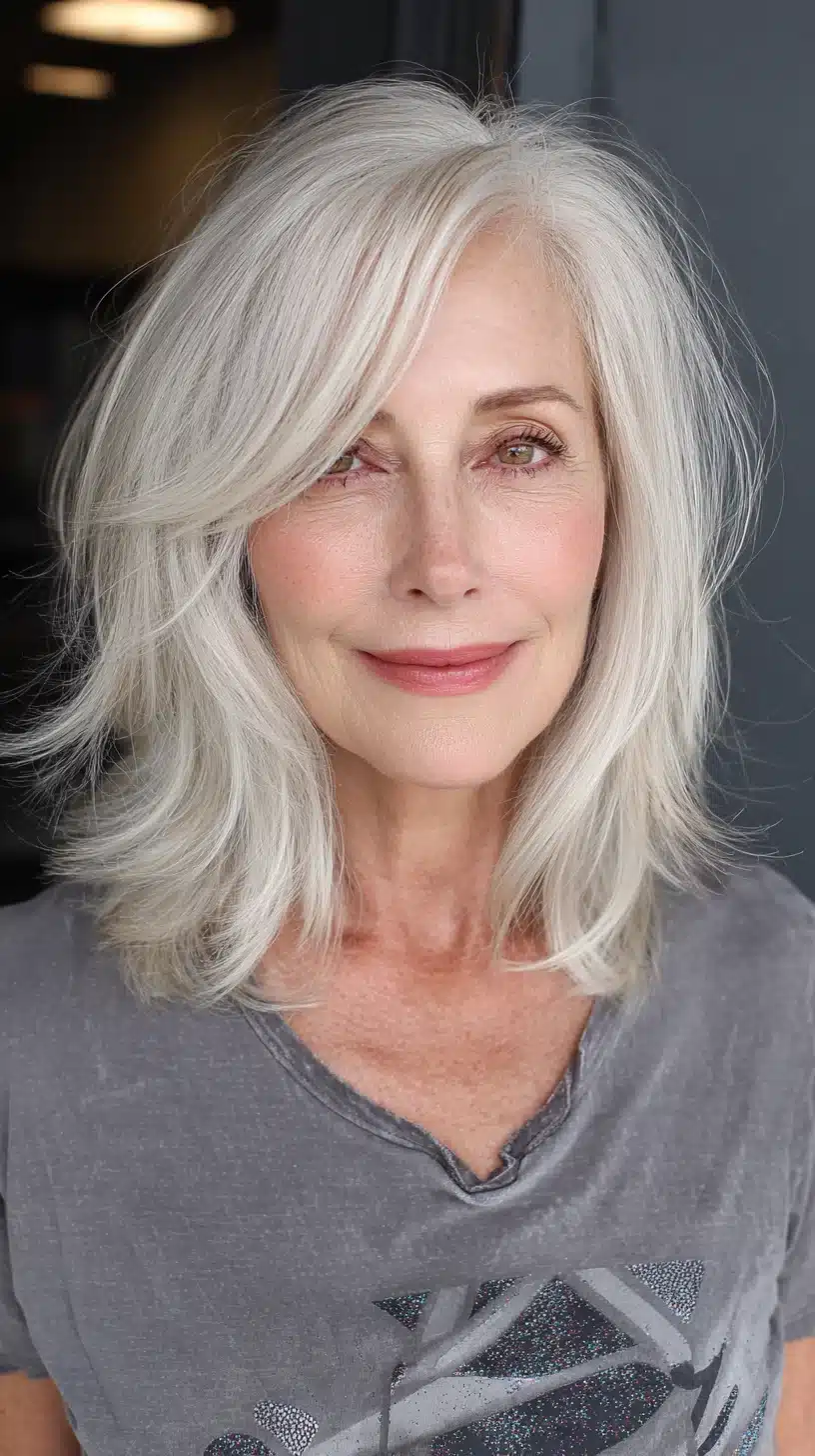 50 must try feathered haircuts women over 60 are rockin 11