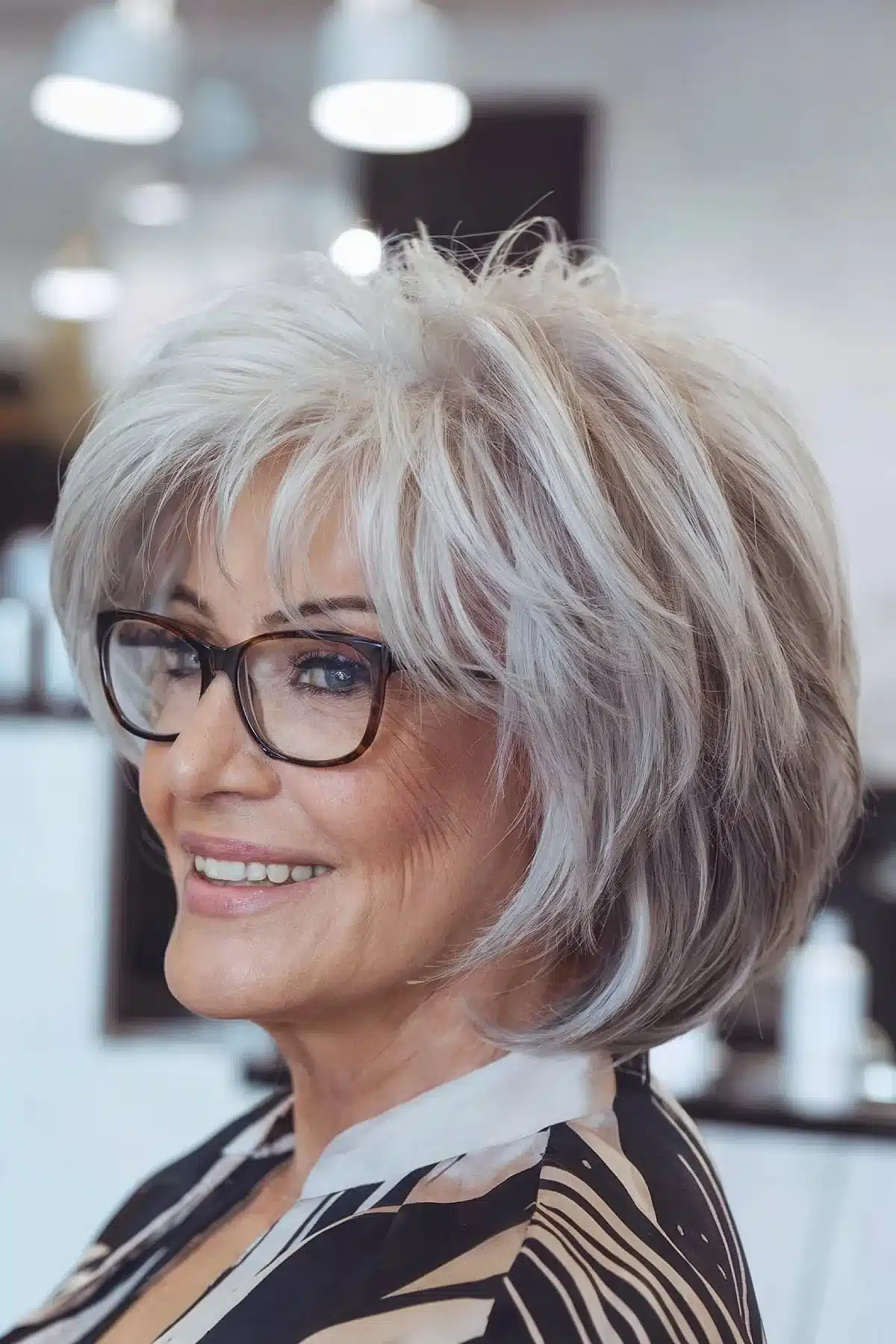 50 must try feathered haircuts women over 60 are rockin 19