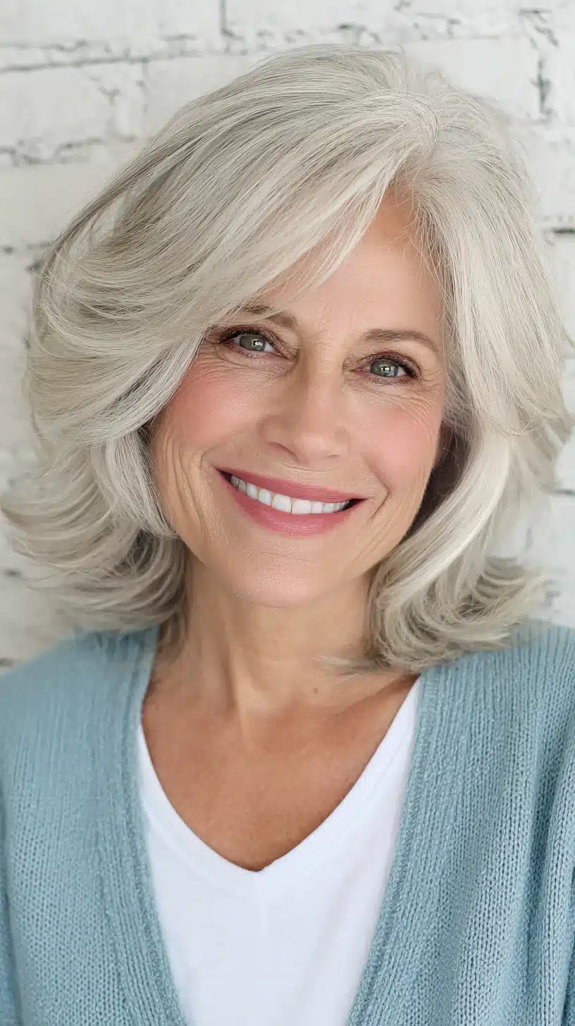 50 must try feathered haircuts women over 60 are rockin 9